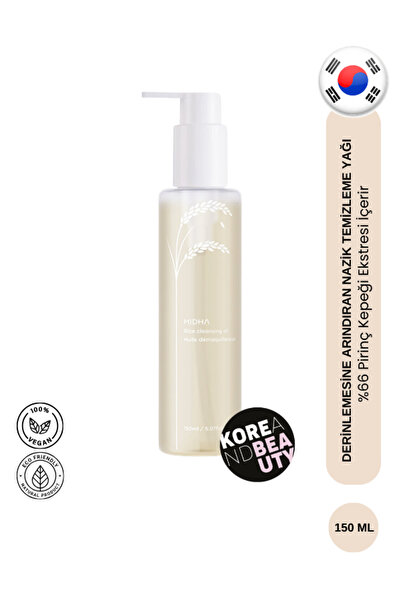 MIDHA Cleansing Oil (KOREANDBEAUTY) | Pirinç Özlü Vegan Makyaj Ve Cilt Temizl...