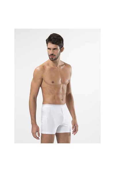 TÜREN 135 Lycra Button Boxer Double Pack-λευκό
