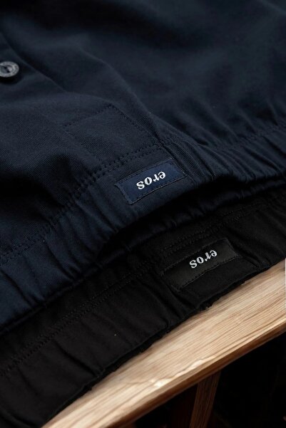 Eros Чоловічі 100% бавовняні чорно-сині шорти-боксери, 2 шт. F12.TG12WV25e