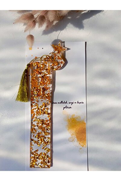 demirbasavm 🌟   علامة كتاب إيبوكسي مصنوعة يدويًا - تصميم شفاف من الراتنج وال...