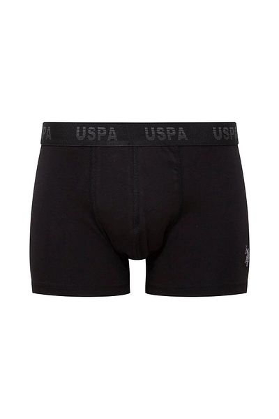 U.S. Polo Assn. US Polo Assn80505 Мъжки памучни боксерки от 3 бр.-черни, антрацитни и щамповани