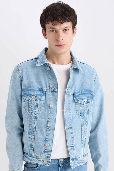 DeFacto Jeansjacke mit normaler Passform D8306AX25SP