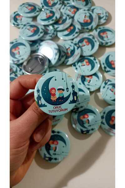 Genç Box Oruç Tutuyorum - Çocuk İğneli Rozet (20 ADET)