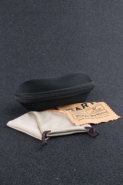 By Marine Zippered Glasses Case, Glasses Pouch and Glasses Cleaning Cloth Set