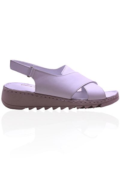 ISPARTALILAR 022 Lobeno Full Orthopedic Genuine Leather Women's Sandals
