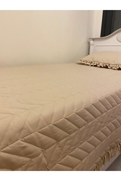 Home Nevresimhome fırfırlı pamuklu tek kişilik yatak örtü