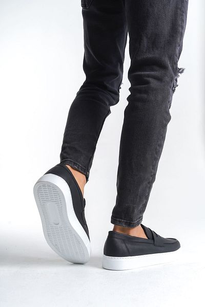 Arda Slw180 Estilo X - Men's Casual Sneakers, Laceless and Black