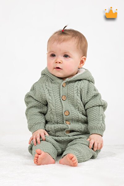 Babyhola Triko Hırka Içi Velsoft Pantolon Içi Astarlı Kız Erkek Bebek Takım 2805