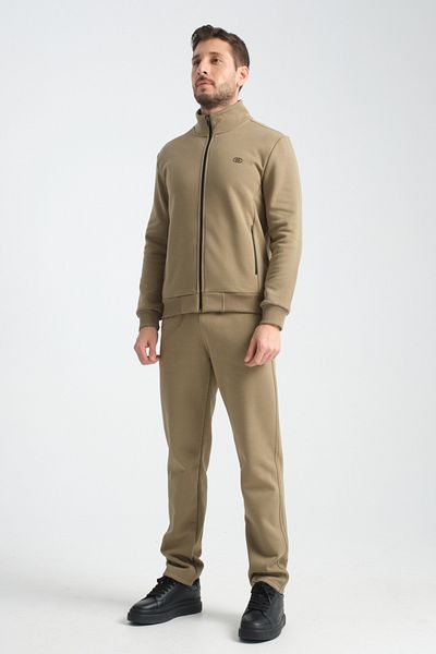 Shooter Khaki Winter Men's Tracksuit Set Thermosoft Technology Lamb Look Regular Fit Inside