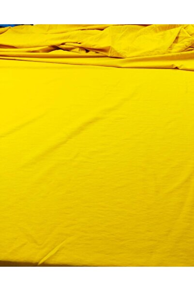 Kumaş Parça Жовтий колір віскозний синтетичний тканий матеріал (ширина 140 см...