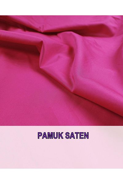 Kumaş Parça Ροζ βαμβακερό σατέν (Πλάτος 150 cm x Μήκος 190 cm)