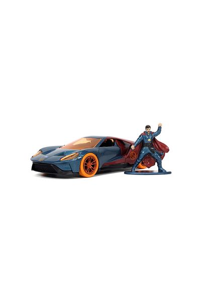Simba JADA MARVEL 1:32 SCALE FORD GT METAL CAR AND DOCTOR STRANGE METAL FIGURE