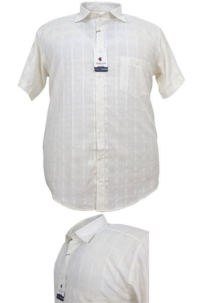 marufshop Ανδρικό κοντομάνικο πουκάμισο μεγάλου μεγέθους, κατάλληλο για βάρος 110 κιλών