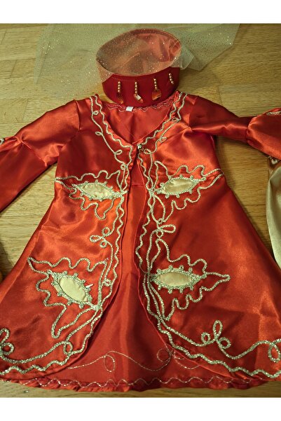 biyan collection Kız Bebek 4 Parça Çocuk Bindallı Mevlüt Kına Takımı Kınalık 6 Ay Kınası Kostümü Bebek Doğum Hediyesi