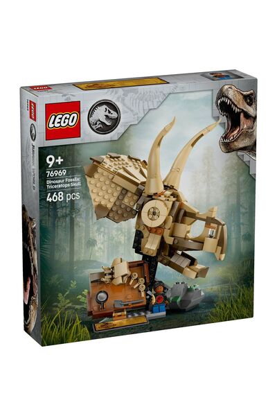 LEGO Jurassic World FOSILE DE DINOZAUR CRANIU DE TRICERATOPS 76969