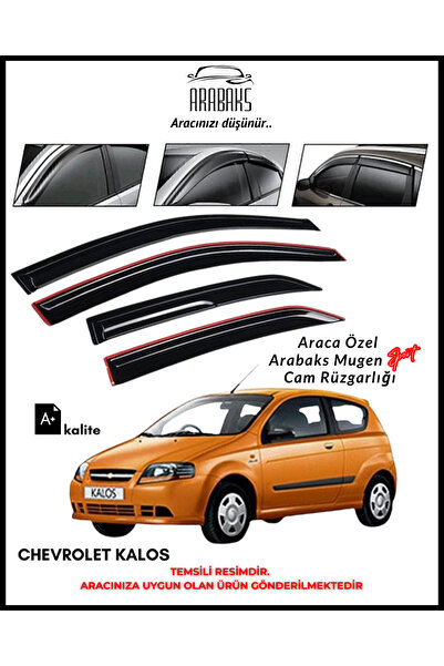 Arabaks Chevrolet Kalos HB Cam Rüzgarlığı 4’lü Takım (MUGEN TİP, DAYANIKLI MA...