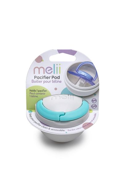 Melii HOLDER FOR STORAGE OF PACIFIER, SOFT TOYS, BALLS GREY&BLUE