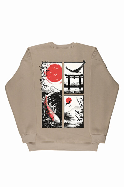 By Caspita Fashion Lenithra Japan Front and Back Štampano Unisex Oversize kro...