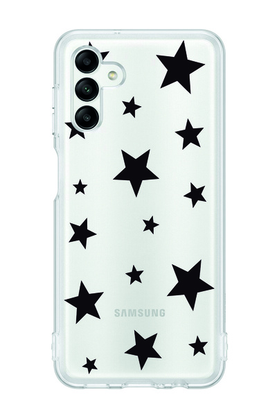 moonset Samsung Galaxy M34 5G Uyumlu Yıldızlar Tasarımlı Baskılı Şeffaf Telef...