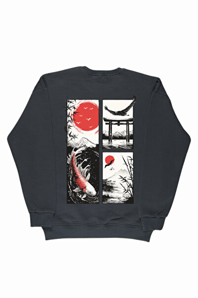 By Caspita Fashion Lenithra Japan Front and Back Štampano Unisex Oversize kro...