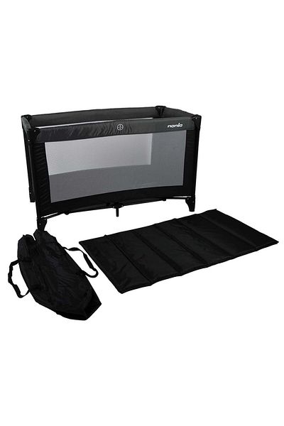 TEAM TEX NANIA SODA TRAVEL BED, 2 LEVELS, GREY