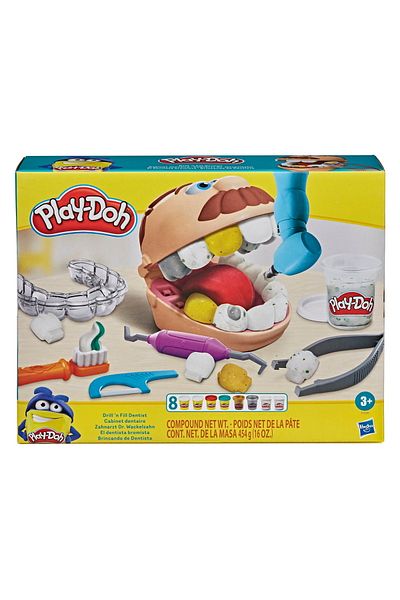 Toys PLAY-DOH DENTIST SET WITH ACCESSORIES AND COLORED TEETH