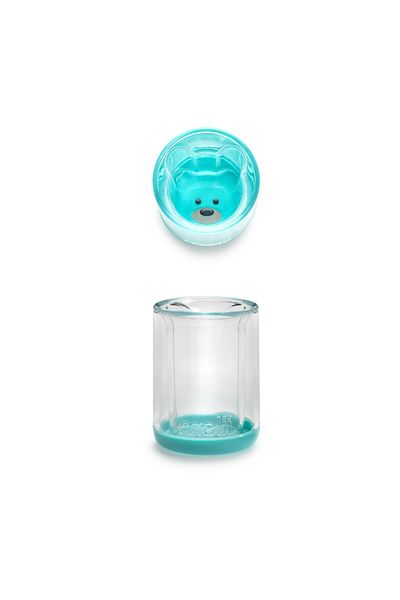 Melii CHILDREN'S GLASS INTERIOR DESIGN BEAR, 145 ML, MELII, BLUE