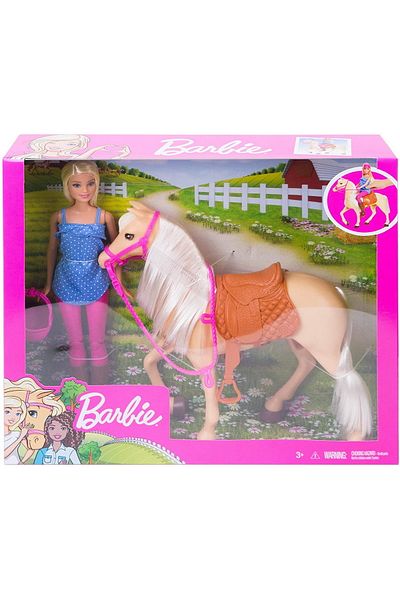 mattel BARBIE HORSE DOLL SET