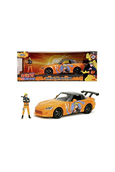 Simba SADA JADA NARUTO SHIPPUDEN FIGURKA NARUTA A KOVOVÉ AUTO HONDA 2001 S2000 V MĚŘÍTKU 1:24