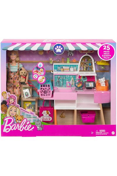 mattel BARBIE PLAYSET SHOP ANIMAL ACCESSORIES
