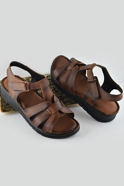 ISPARTALILAR 8150 Full Orthopedic Genuine Leather Γυναικεία Σανδάλια Δερμάτινα Σανδάλια Ivazn