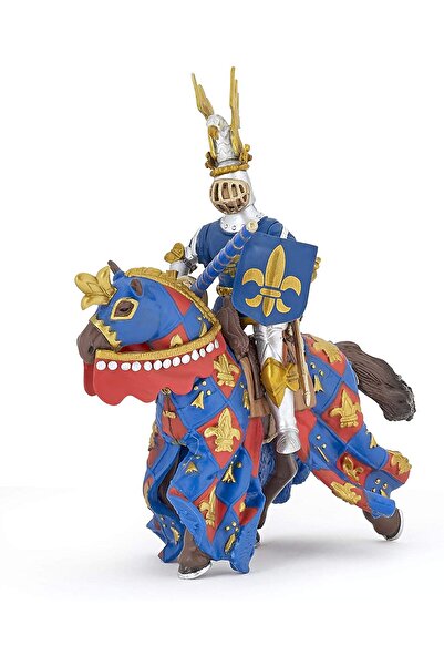 Papo Figurina Cavaler Crin Albastru