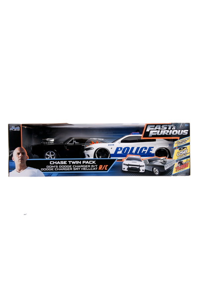 Simba FAST AND FURIOUS RC CAR SET TOYOTA SUPRA&DODGE CHARGER SRT 1:16 SCALE