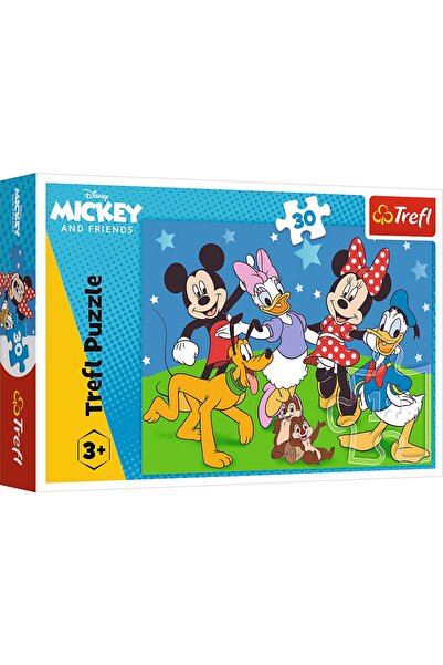 Trefl Puzzle Treffl Mickey cu prietenii în pădure, 30 de piese