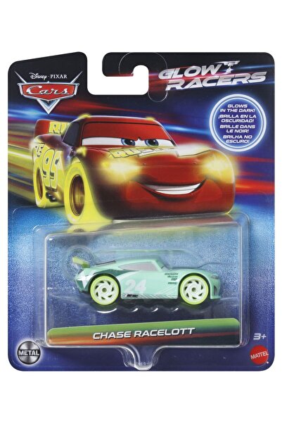 mattel CARS GLOW RACERS CHASE RACELOTT METAL CAR 1:55