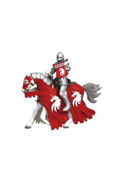 Papo Horse Figurine With Red Armor
