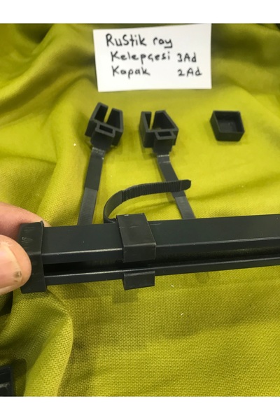 özdeğer home Rustic Track Clamp - Plastic Track Holder Cover