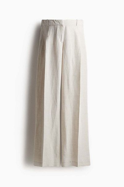H&M MAMA Before & After Linen-blend trousers