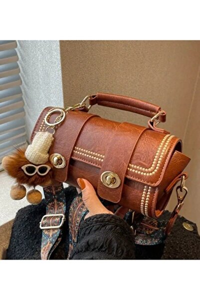 ARONA Hand and Shoulder Bag with Stitching Detail