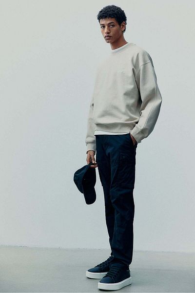 H&M Slim Fit Ripstop cargo trousers