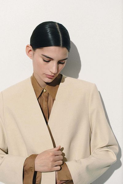 H&M Collarless blazer