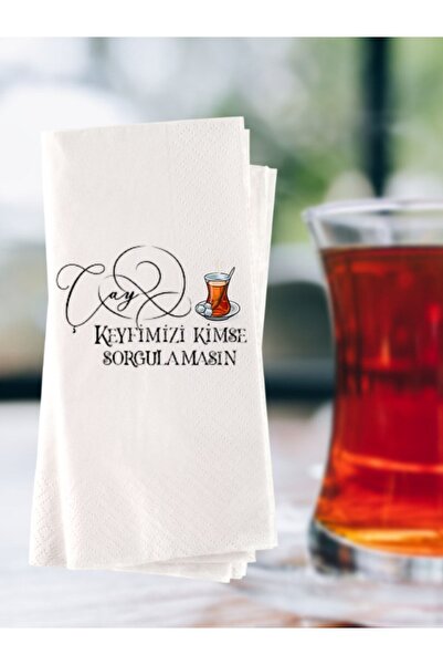 Lion Baskı ve Organizasyon Çay Temalı Esprili Yazı Baskılı Konuşan Peçete 20 ...