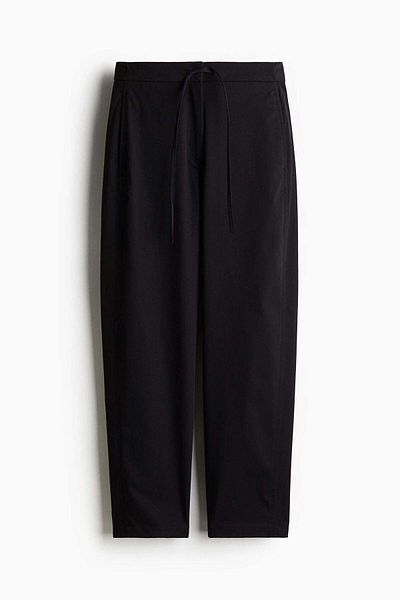 H&M Ankle-length barrel-leg trousers