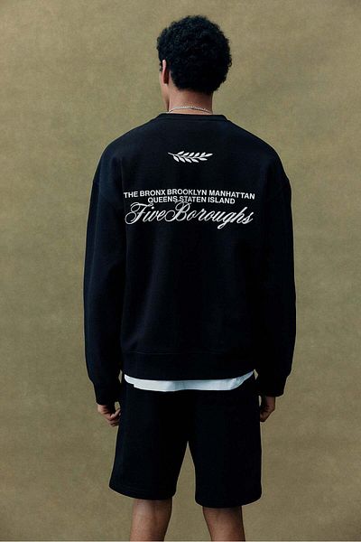 H&M Loose Fit Printed Sweatshirt