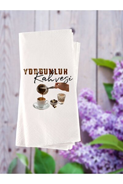 Lion Baskı ve Organizasyon Kahve Temalı Esprili Yazı Baskılı Konuşan Peçete 2...