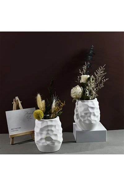 Minima Art Studio Decorative Double Vase Set