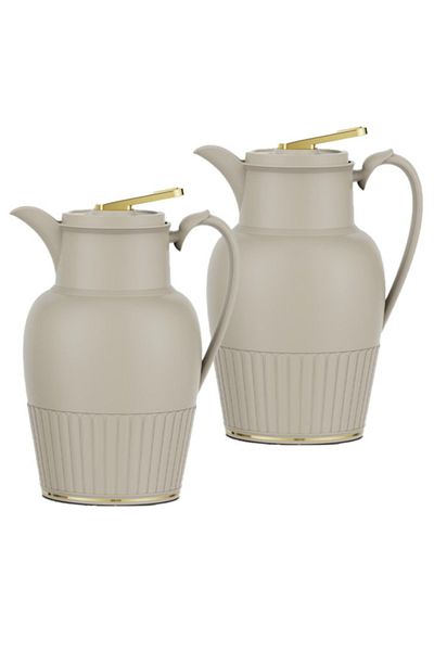 Badraig 2-Piece Coffee And Tea Vacuum Flask Khaki/Gold1 Liter