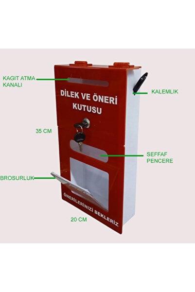 miraj reklam Red A-6 Wish Suggestion Box