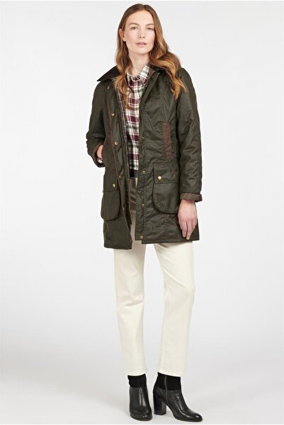 Barbour Bower Yağlı Ceket Ol71 Olive-classic
