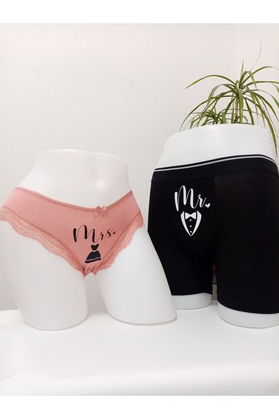 MODA Fun Printed Couple (Boxer-Briefs) Underwear for Husband, Lover Gift for Special Occasions